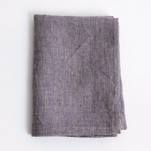 Image of Linen Chambray Towels: Purple