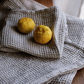 Image of Linen Waffle Towels: Natural