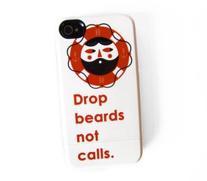Image of Drop Beards Iphone case (4/4S)