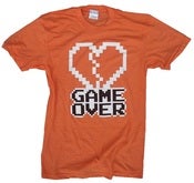 Image of 8 Bit Apparel Game Over Tee in Heather Orange