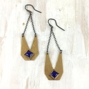 Image of isis horned earrings