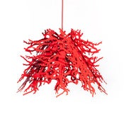 Image of Abstraction LED Pendant light (red)