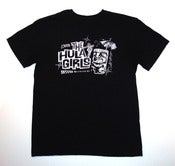 Image of Black Hula Girls Tiki Logo tee