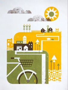Image of 2011 Artcrank Bike-themed Poster by Basemint Design 