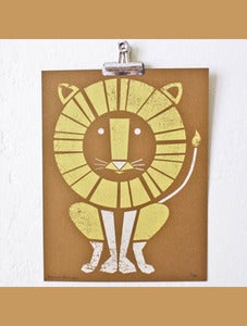 Image of Sass & Peril Lion Screenprint