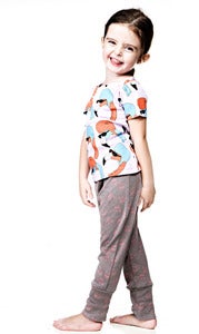 Image of Baggy  Love Skull Legging Grey