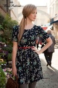 Image of  Floral Affair Dress (black tulip)