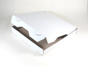Image of White Pizza Boxes