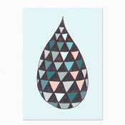 Image of Blue Drop Postcard