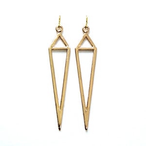 Image of Dagger Triangle Earrings