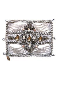Image of Grand Mosaic chainmaille and crystal cuff