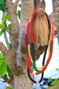 Image of afro lei necklace - honua