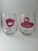 Image of Mighty Mujer Triathlon stemless wine glass (set of 2)