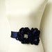 Image of Wedding Sash - Navy Blue Wedding Belt for Bride to Be