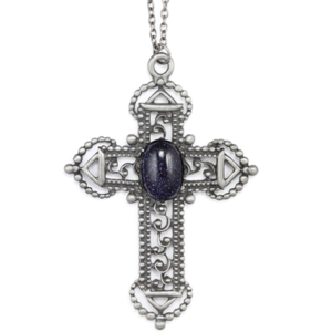 Image of Ramona. Huge Gothic Cross Necklace