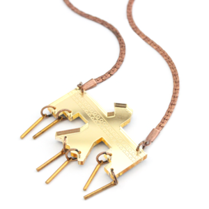 Image of Pajaro. Mirrored Thunderbird Necklace