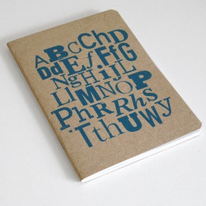 Image of Llyfr Nodiadau Y Wyddor - <em>Welsh Alphabet Notebook</em>