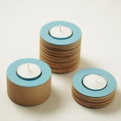 Image of NEW Blue tea light holders