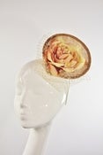 Image of Golden Rose Saucer Fascinator