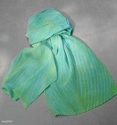 Image of Oasis, hand dyed silk scarf