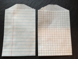 Image of Tiny Treat/Goody Bags - Notepad and grid paper (2.75x4")