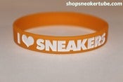 Image of I Love Sneakers "Glow In The Dark" Wristband [Orange]