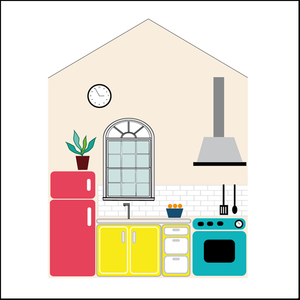 Image of Mini-Kitchen Home Stickers// La cocina de tu Mini-Home! (IVA INCL.)