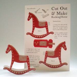 Image of Cut & Make Rocking Horse Card