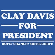 Image of Clay Davis for President.
