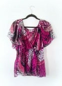 Image of Worthington Woman Butterfly Sleeve Top (Size 1x)