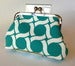 Image of Aqua Geometric Clutch