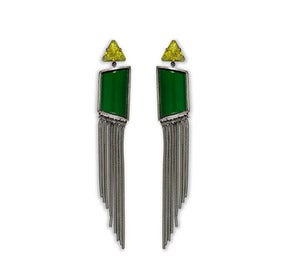 Image of Louisa Earrings Green