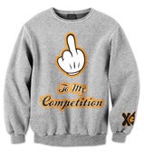 Image of F Competition! Crewneck Sweater (Gray)
