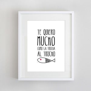 Image of Lámina "Te quiero mucho"