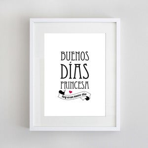 Image of Lámina "Buenos días Princesa"