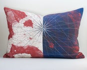 Image of  Vintage SAN FRANCISCO BAY Chart Pillow Cover