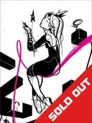 Image of "Princess Peach Silhouette" by Andrew Wilson (GITD Version)