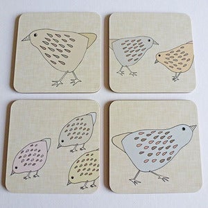 Image of Little chicks coasters set of 4