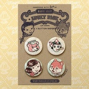 Image of Magic Girl & Friends Button Badge Set