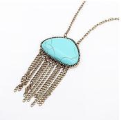 Image of Turquoise Chain Necklace