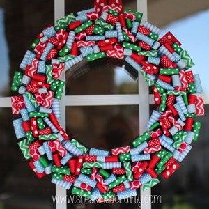 Image of 2012 Cheery Holiday Wreath 1 READY TO SHIP