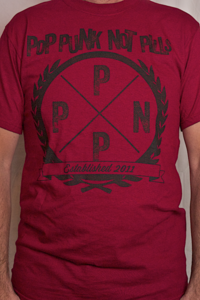 Image of PPNP EMBLEM T-SHIRT (Black on Red)