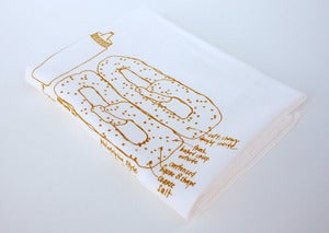 Image of Philadelphia Soft Pretzel - floursack tea towel