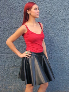 Image of Eco-Leather Skirt, Betty