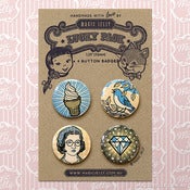 Image of Memoryland No 3 Button Badge Set