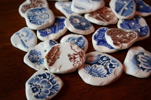 Image of Reclaimed Ceramic Plate Buttons