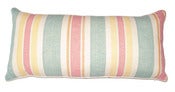 Image of Moroccan Teal Stripe Single Sided Bolster 