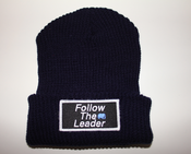 Image of Follow The Leader Patch Beanie (Navy)