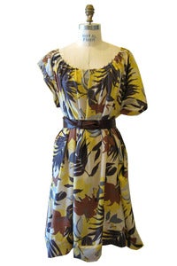 Image of Adele Dress in Silk Hawaiian 