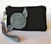 Image of Gray Rolled Flower Wristlet